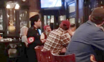 Άντρας μπήκε σε μπαρ ντυμένος Ναζί και δεν φανταζόταν αυτό που ακολούθησε – Δείτε βίντεο