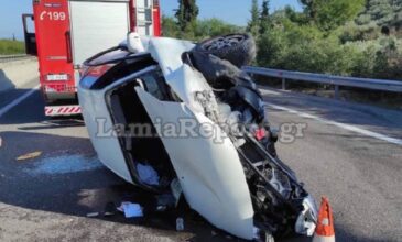 Τρομακτικό τροχαίο με μία νεκρή στην εθνική οδό Αθηνών-Λαμίας