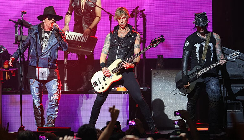 Ο Axl Rose ζητά να σταματήσουν να πετούν drones στις συναυλίες των Guns N’ Roses
