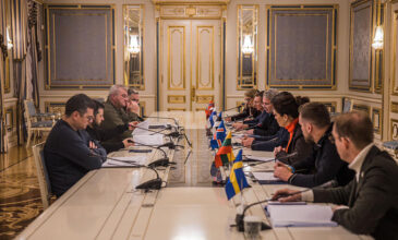 Ουκρανία: Οι υπουργοί Εξωτερικών επτά χωρών της βόρειας Ευρώπης επισκέπτονται το Κίεβο