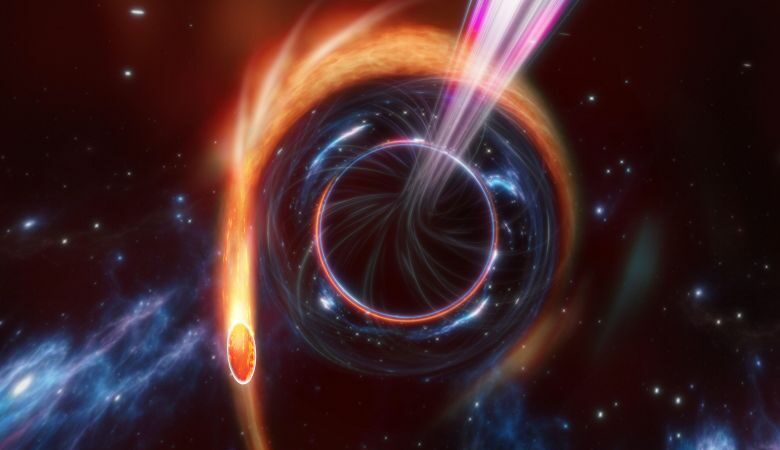Ανιχνεύθηκε η πιο μακρινή μαύρη τρύπα που «καταπίνει» άστρο και στέλνει υπέρλαμπρο πίδακα ακτινοβολίας προς τη Γη