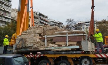 Θεσσαλονίκη: Σε εξέλιξη οι εργασίες επανατοποθέτησης των αρχαιοτήτων του σταθμού «Αγίας Σοφίας»