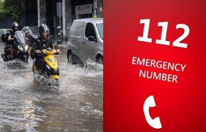 Μήνυμα του 112 για την επερχόμενη κακοκαιρία σε κατοίκους της Ηπείρου, του Ιονίου και της Δυτικής Ελλάδας