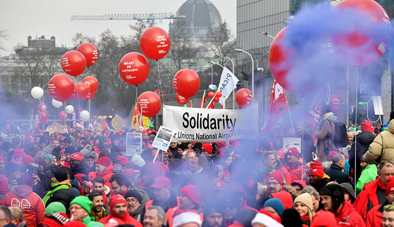 Βέλγιο: Χιλιάδες άνθρωποι διαδήλωσαν στις Βρυξέλλες διαμαρτυρόμενοι για την αύξηση του κόστους διαβίωσης