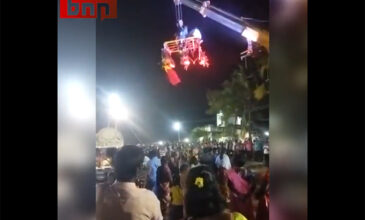 Ινδία: Γερανός καταπλάκωσε προσκυνητές έξω από ναό με τέσσερις νεκρούς και έξι τραυματίες – Βίντεο σοκ