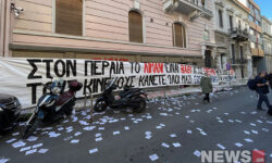 Κατάληψη στο ΣΕΒ από λιμενεργάτες – «Το λιμάνι είναι βαθύ και το ένσημο δεν είναι βαρύ»