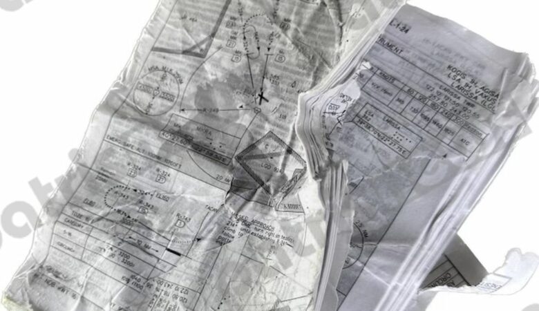 Πτώση F-4 στην Ανδραβίδα: Φωτογραφία ντοκουμέντο από τον χάρτη του μοιραίου Phantom