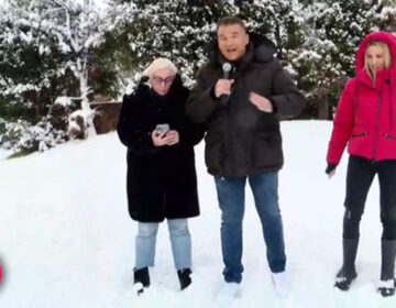Ο Γιώργος Λιάγκας στα χιόνια: «Στον ΑΝΤ1 έχουμε έρθει οι μισοί»