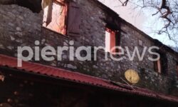 Πιερία: Εκτεταμένες ζημιές σε πέντε κτίσματα από την πυρκαγιά στον Παλαιό Παντελεήμονα