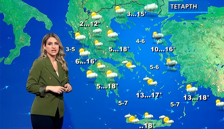 Σκαμπανεβάσματα του καιρού προβλέπει η Νικολέτα Ζιακοπούλου – Βελτιωμένος στην Τετάρτη, έντονη αστάθεια την Πέμπτη