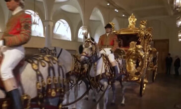 Στέψη βασιλιά Κάρολου: Αυτές είναι οι χρυσές άμαξες που θα τον μεταφέρουν – Δείτε βίντεο