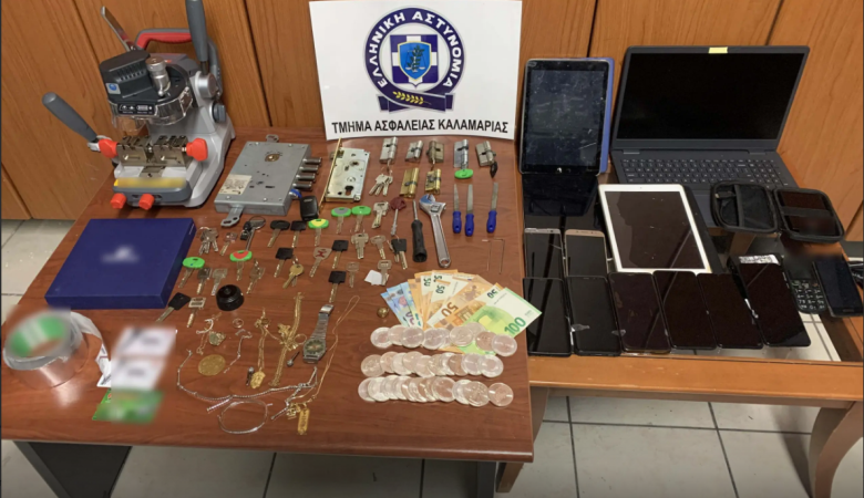 Θεσσαλονίκη: Συνελήφθη διαρρήκτης διαμερίσματος που «βούτηξε» 300.000 ευρώ και κοσμήματα αξίας 100.000 ευρώ