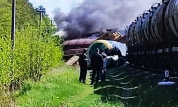 Ρωσία: Σαμποτάζ σε σιδηροδρομική γραμμή – Εκτροχιάστηκε εμπορική αμαξοστοιχία
