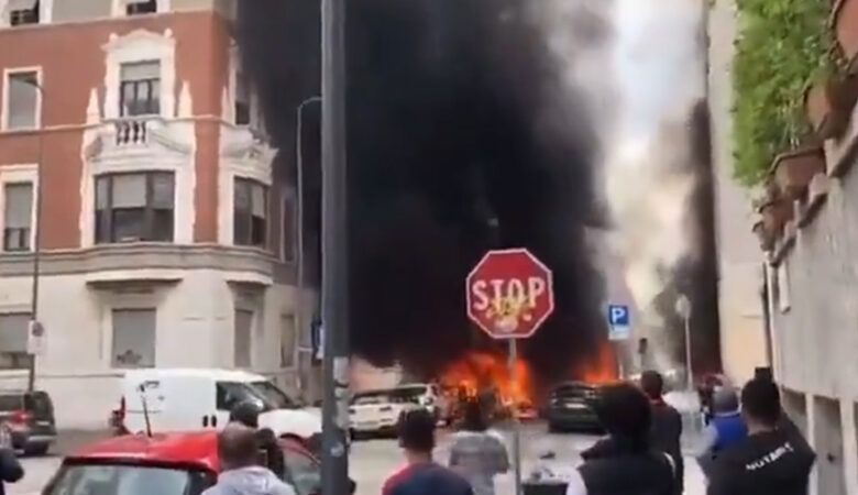 Ιταλία: Έκρηξη στο Μιλάνο, αυτοκίνητα τυλίχτηκαν στις φλόγες