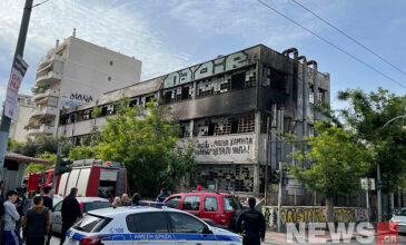 Φωτιά σε εγκαταλελειμμένο εργοστάσιο στην Αχαρνών