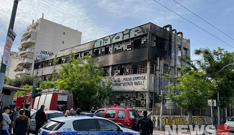 Φωτιά σε εγκαταλελειμμένο εργοστάσιο στην Αχαρνών