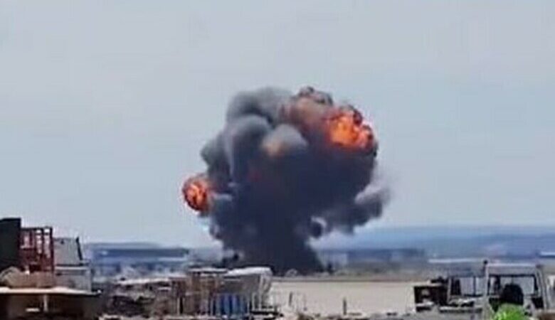Συντριβή μαχητικού αεροσκάφους την ώρα που εκτελούσε ελιγμούς πάνω από τη στρατιωτική βάση στη Σαραγόσα