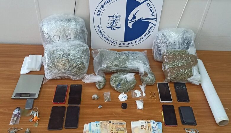 Έξι συλλήψεις μελών σπείρας διακίνησης κοκαΐνης και κάνναβης στην Αθήνα και τον Ωρωπό