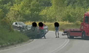 Ξάνθη: Ανατράπηκε αυτοκίνητο στον δρόμο προς Σταυρούπολη