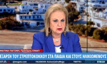 Ματίνα Παγώνη για στρεπτόκοκκο: Δεν κάνει οι μητέρες να κάνουν μόνες τους το strep test