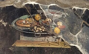 Ιταλία: Τοιχογραφία με μια πρώιμη εκδοχή «πίτσας» ανακαλύφθηκε στην Πομπηία