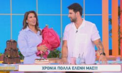Ελένη Χατζίδου: H on air έκπληξη και οι ευχές του Ετεοκλή για τα γενέθλιά της