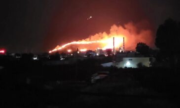 Μεγάλη φωτιά στο Αλιβέρι: Εφιαλτική νύχτα για τους κατοίκους – Συνελήφθη ένας 75χρονος
