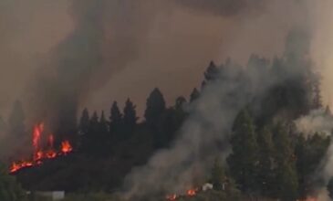 Ισπανία: Καταστροφική πυρκαγιά στο νησί Λα Πάλμα – Απομακρύνθηκαν 4.000 κάτοικοι