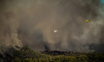 Φωτιά στη Ρόδο: Βελτιωμένη η κατάσταση μετά από μία δύσκολη νύχτα