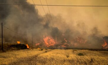 Μεγάλη φωτιά στη Ρόδο: Καίγονται σπίτια και αυτοκίνητα – Νέο μήνυμα εκκένωση του Κάλαθου