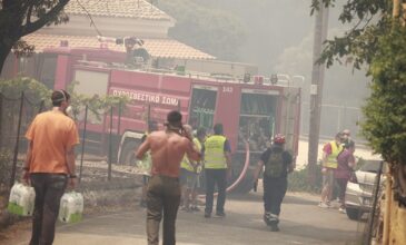 Μεγάλη φωτιά στην Κέρκυρα: Μήνυμα του 112 για την εκκένωση της περιοχής Συκί