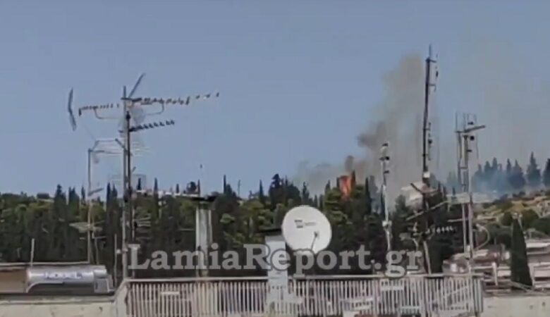 Φωτιά στον Αφανό Λαμίας – Καίγονται σπίτια