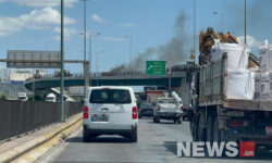Φωτιά στον Κηφισό – Κλειστό το ρεύμα προς Δαφνί