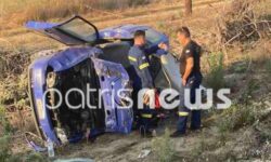 Σοβαρό τροχαίο με απεγκλωβισμό γυναίκας οδηγού στην εθνική οδό Πύργου-Αρχαίας Ολυμπίας