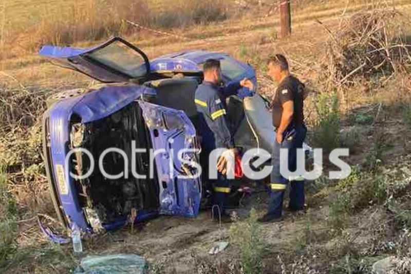 Σοβαρό τροχαίο με απεγκλωβισμό γυναίκας οδηγού στην εθνική οδό Πύργου-Αρχαίας Ολυμπίας