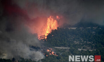 Φωτιά στην Πάρνηθα: Οι φλόγες μπήκαν στον εθνικό δρυμό – Κάτοικοι αρνούνται να εγκαταλείψουν τα σπίτια τους – Εκκενώνεται το καζίνο