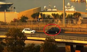 Βίντεο-σοκ στον Κηφισσό: Αυτοκίνητο μπήκε στο αντίθετο ρεύμα κυκλοφορίας