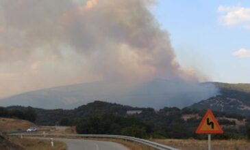 Φωτιά στη Ροδόπη: Μήνυμα από το 112 για εκκένωση της περιοχής Κασσιτέρα