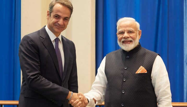 Συνάντηση Μητσοτάκη–Μόντι: Στόχος να καταστεί η Ελλάδα πύλη της Ινδίας προς την Ευρώπη