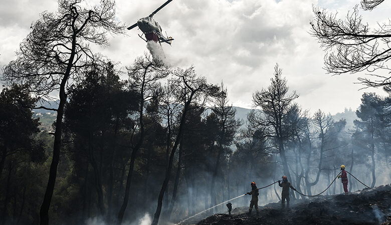 Τέθηκε υπό μερικό έλεγχο η φωτιά σε δασική έκταση στη Σταμάτα