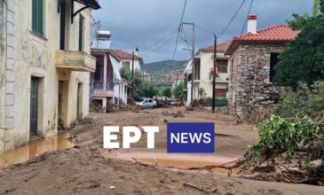 Εικόνες απόλυτης καταστροφής στη Μηλίνα Πηλίου προκάλεσε η κακοκαιρία Daniel