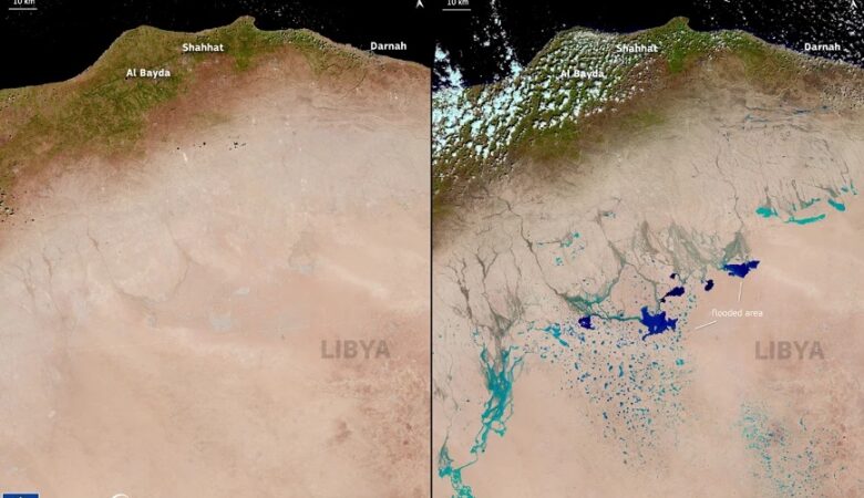 «Αποκάλυψη» στη Λιβύη: Δορυφορικές εικόνες δείχνουν… μικρές λίμνες στη καρδιά της Σαχάρας