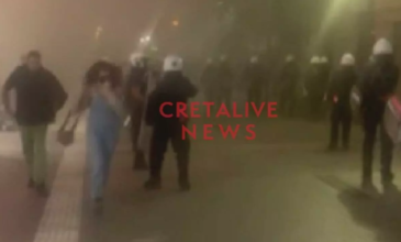 Επεισόδια μεταξύ αντεξουσιαστών και Αστυνομίας στο Ηράκλειο