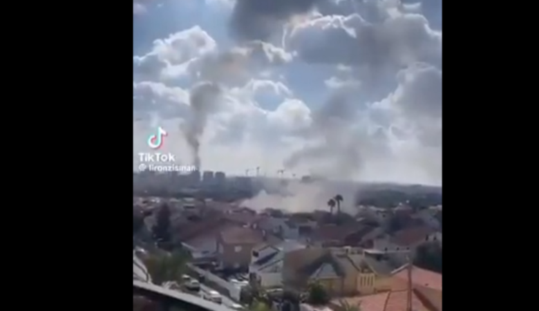 Πόλεμος στη Μέση Ανατολή: Σοκάρει το βίντεο από ουρανοξύστη με τον καταιγισμό της Ασκελόν από ρουκέτες της Χαμάς