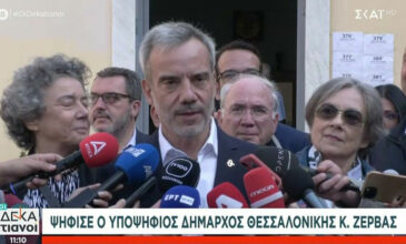 Αυτοδιοικητικές εκλογές: Ψήφισε ο δήμαρχος Θεσσαλονίκης Κωνσταντίνος Ζέρβας – «Ζητώ ανανέωση της εμπιστοσύνης