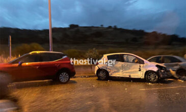 Θεσσαλονίκη: Καραμπόλα τεσσάρων αυτοκινήτων με τρεις τραυματίες