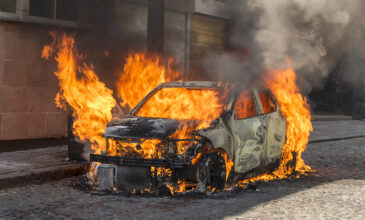 Θεσσαλονίκη: Αυτοκίνητο πήρε φωτιά – Την έσβησαν πολίτες με πυροσβεστήρα