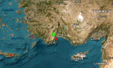Σεισμός 4,4 Ρίχτερ στην νότια Τουρκία έγινε αισθητός και στο Καστελλόριζο