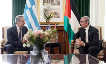 Συνάντηση Μητσοτάκη με τον πρωθυπουργό της Παλαιστινιακής Αρχής: Είμαστε έτοιμοι να συνδράμουμε με ανθρωπιστική βοήθεια