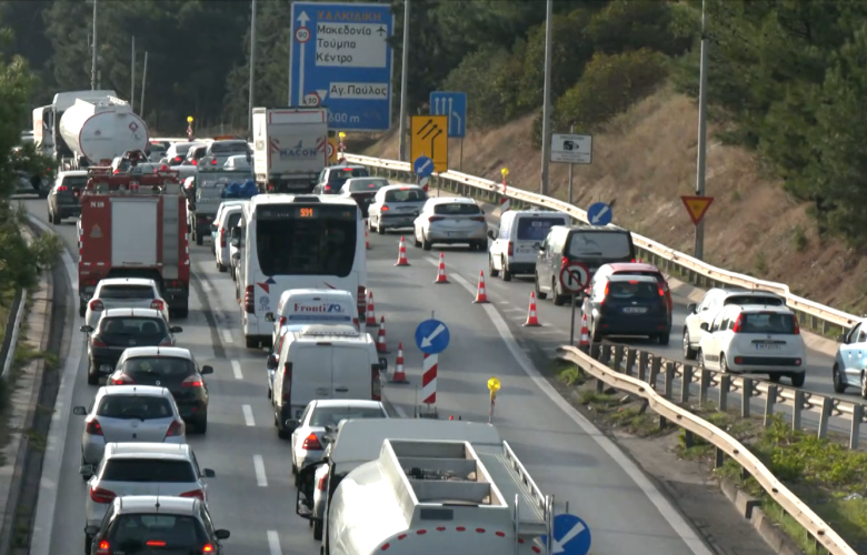 Μεγάλη ταλαιπωρία στους δρόμους της Θεσσαλονίκης, λόγω των έργων για το Flyover